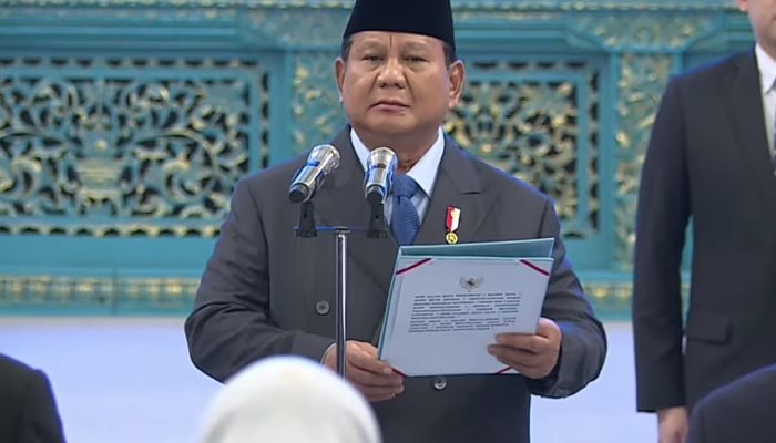 Prabowo Subianto Resmikan Sejumlah Wamen dan Kepala Lembaga di Istana Negara