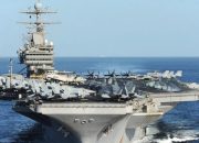 Eskalasi Konflik Timur Tengah, 4 Rudal Iran Hantam Kapal Induk USS Abraham Lincoln